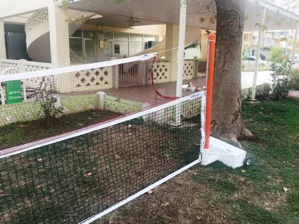 Adelinspor Tenis Ve Badminton Seti ,Seyyar Direk ve File - 9