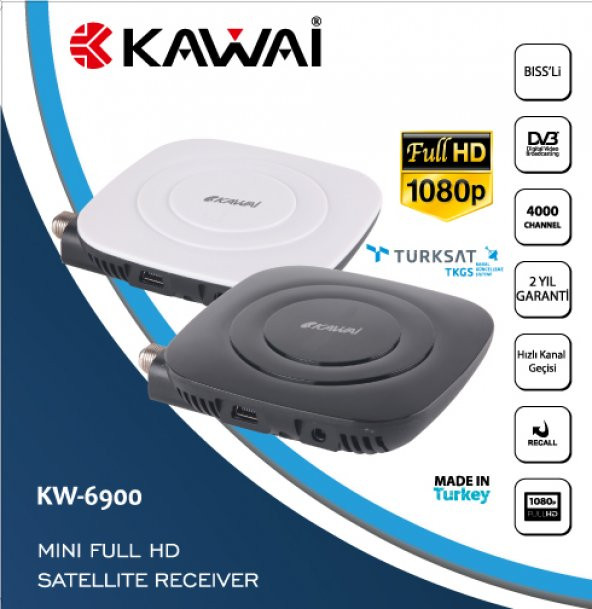 Kawai KW-6900 Full Hd Uydu Alıcı