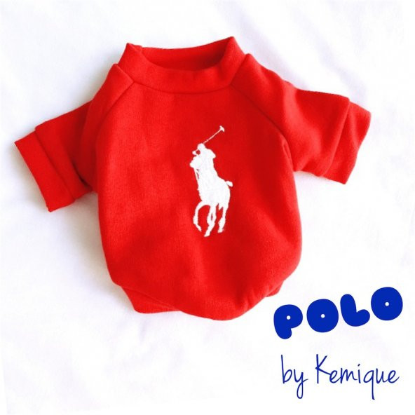 Mavi Köpek Sweatshirt Polo Köpek Kıyafeti Köpek Elbisesi - 7