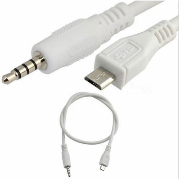Micro USB to Aux 3.5mm Stereo Audio Jack Dönüştürücü Ara Kablo