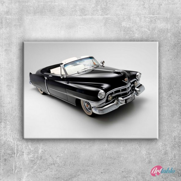 Cadillac Otomobiller Cady 1950 4 Siyah Eski Amerikan Tablo