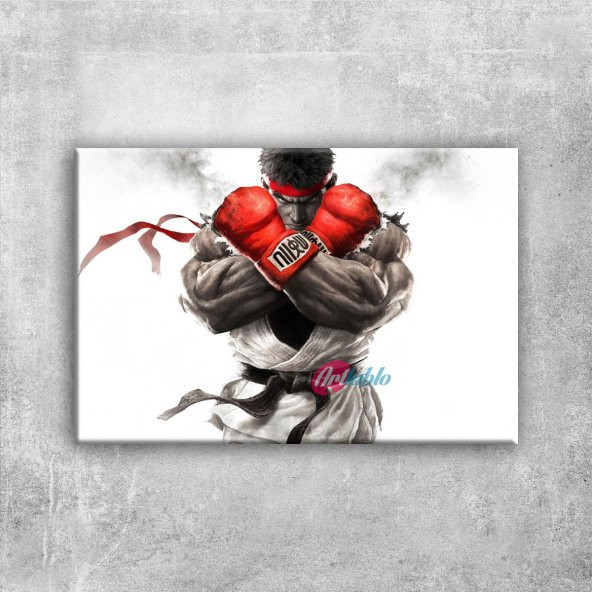 Street Fighter 1 Boks Spor Kanvas Tablo - 1