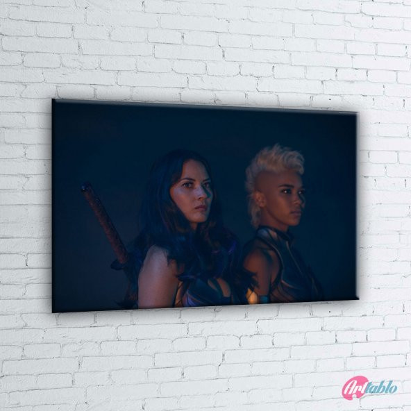 X Men Apocalyps 1 Olivia Munn Alexandra Shipp Kanvas Tablo - 2