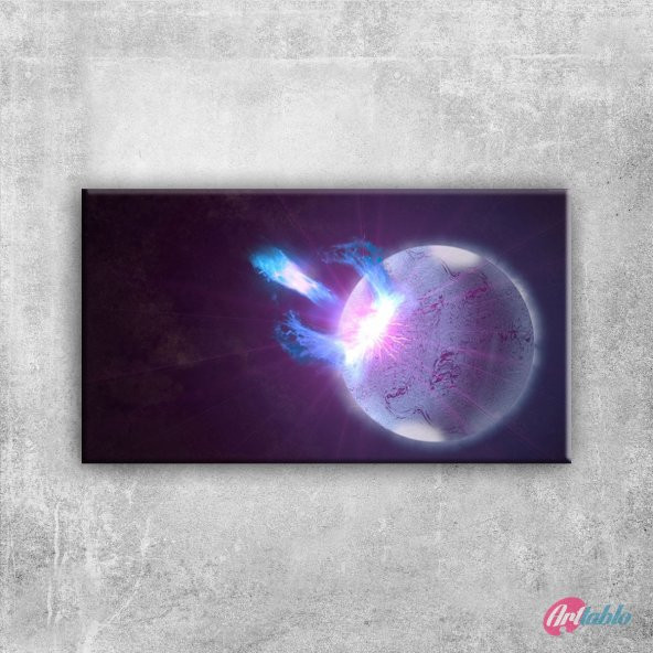 Mavi Nebula Bulutlar Dünya & Uzay Kanvas Tablo - Art Tablo - 1