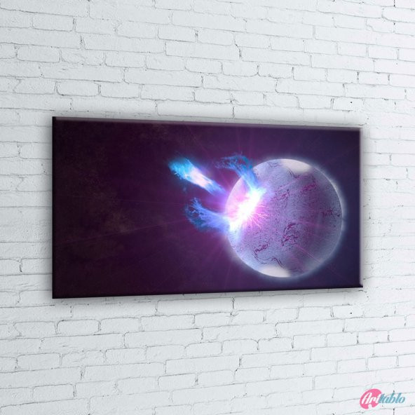 Mavi Nebula Bulutlar Dünya & Uzay Kanvas Tablo - Art Tablo - 2
