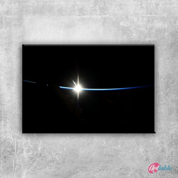 Güneş Tutulması Dünya & Uzay Kanvas Tablo - Art Tablo