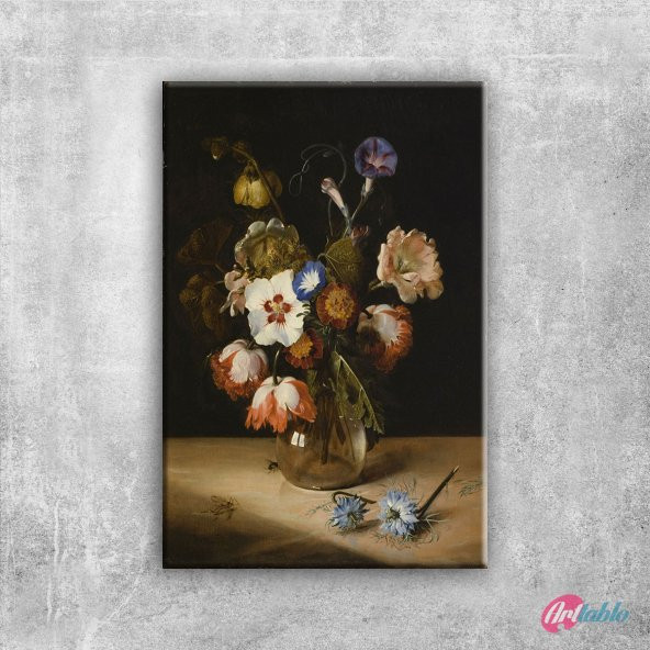 Vazo İçinde Çiçekler 37 İç Mekan Dekoratif Modern Kanvas Tablo