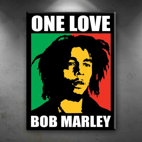 Bob Marley One Love Ünlü Yüzler Dekoratif Canvas Tablo
