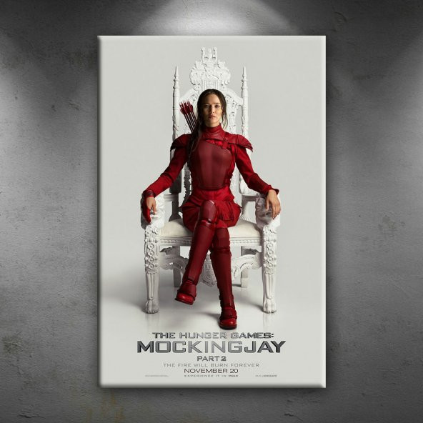 Hunger Games Açlık Oyunları Afiş Dekoratif Kanvas Tablo