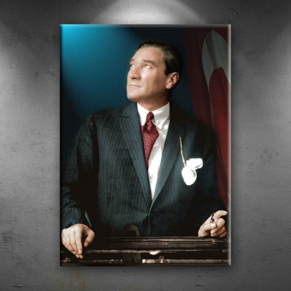 Mustafa Kemal Atatürk Portre Dekoratif Kanvas Tablo