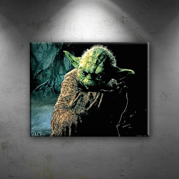 Yoda Master Star Wars Dekoratif Canvas Tablo