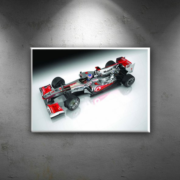 Mercedes Benz Formula Otomobil Dekoratif Canvas Tablo
