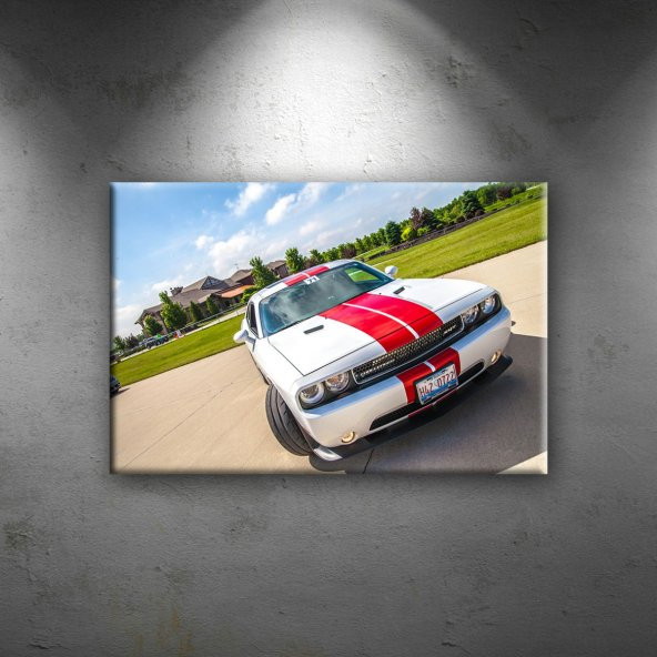 Dodge Charger Spor Otomobil Dekoratif Canvas Tablo