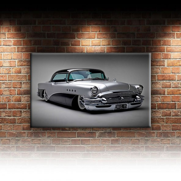 Klasik Gri Araba Dekoratif Canvas Tablo - 2