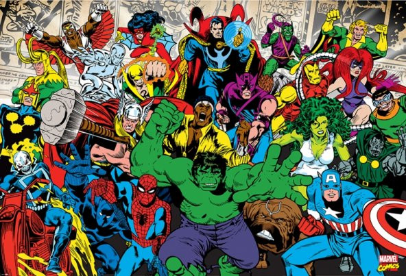 Marvel Karakterleri 2 Süper Kahramanlar Dekoratif Kanvas Tablo - 3