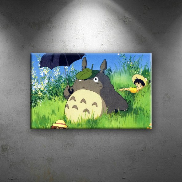 Totoro 2 Popüler Kültür Dekoratif Kanvas Tablo - 1