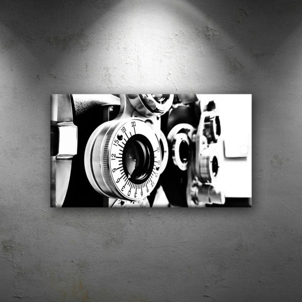 Fotoğraf Makinası Siyah Beyaz Fotoğraf Dekoratif Kanvas Tablo