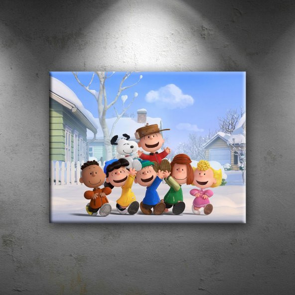 Snoopy Çizgi Film Bebek & Çocuk Dünyası Dekoratif Kanvas Tablo