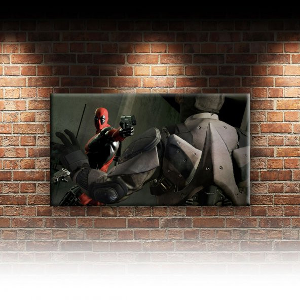 Deadpool Marvel 2 Sinema Dekoratif Kanvas Tablo - 2
