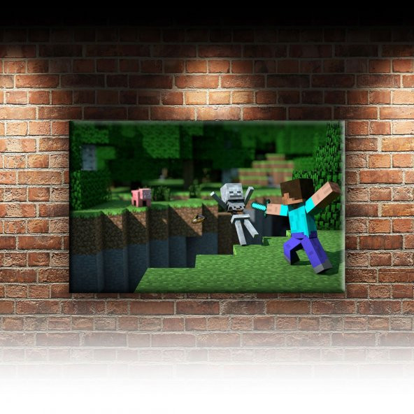 Minecraft Popüler Kültür Dekoratif Kanvas Tablo - 2