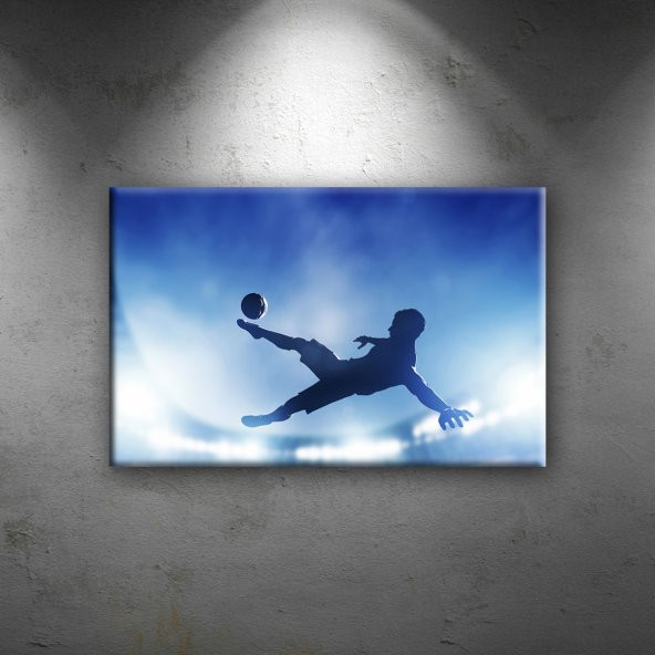 Futbolcu Spor Dekoratif Kanvas Tablo