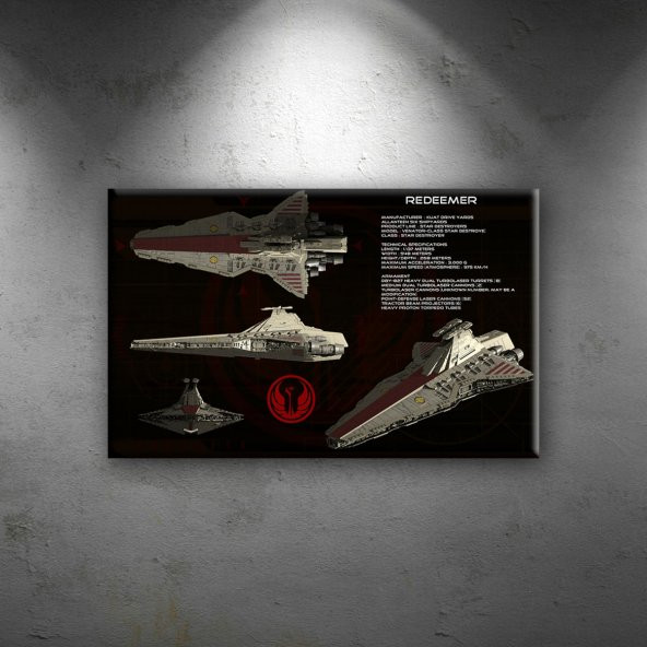 Redeemer Gemisi Star Wars Dekoratif Kanvas Tablo