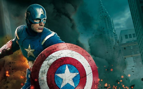 Kaptan Amerika Marvel-2 Süper Kahramanlar Dekoratif Kanvas Tablo - 3