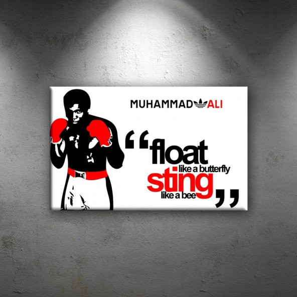 Muhammed Ali Poster Dekoratif Kanvas Tablo