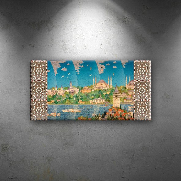 İstanbul Minyatür Osmanlı ve İslami Exclusive Kanvas Tablo