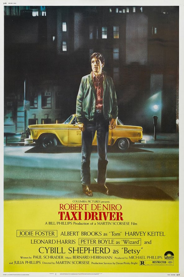 Retro Eski Poster Taxi Driver Robert De Niro Film Kanvas Tablo - 3