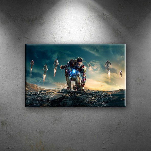 Iron Man Demir Adam 3 Film Süper Kahramanlar Kanvas Tablo
