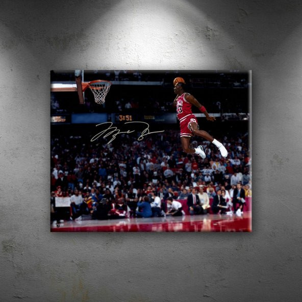 Michael Jordan Chicago Bulls-5 Kanvas Tablo