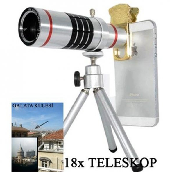 Samsung Galaxy A8 18X Teleskop Telefon Kamera Lensi