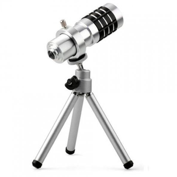 Vodafone Smart 12X Zoom Lens Teleskop ve Tripod MARKACASE