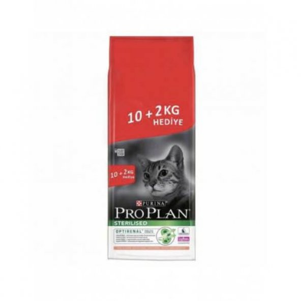 Proplan Sterilised Somonlu Kısır Kedi Maması 10 kg+2Kg