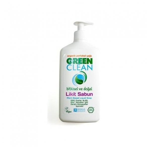 U Green Clean 500 ML Bitkisel Likit Sabun Portakallı