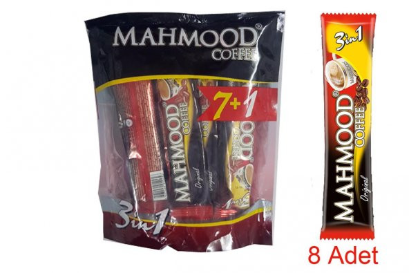 Mahmood Coffee 3ü1 Arada Kahve 7+1 Ekonomik Paket