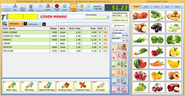 Barkod Okuyucu + Fiş Yazıcı + Barkodlu Satış Programı - 3