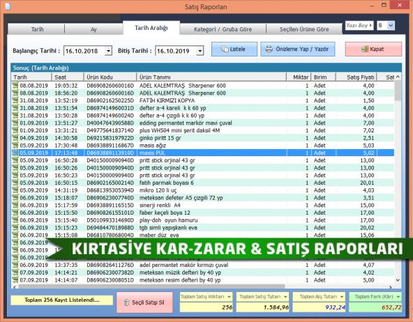 Kırtasiyeler İçin Barkodlu Satış Programı Demirsoft - 3