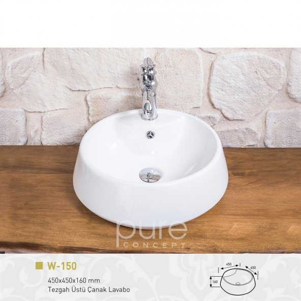 Beyaz Çanak Lavabo - 1