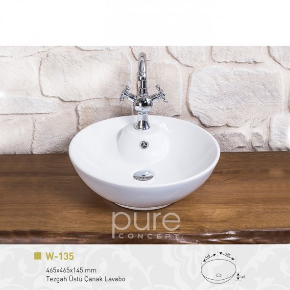 Beyaz Çanak Lavabo - 1