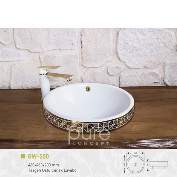 Mix Blow Gold Ankastre Lavabo - 1