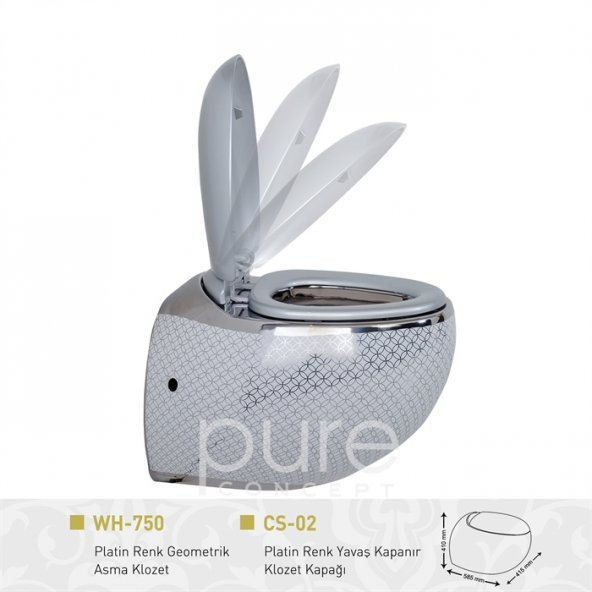 Circular Platin Asma Klozet - 2