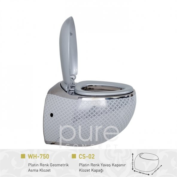Circular Platin Asma Klozet - 3