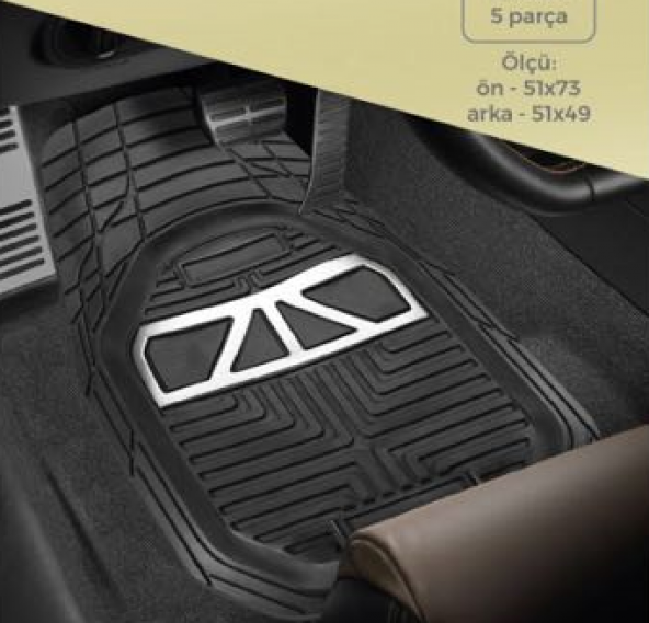 Opel Astra J 2014 2016  Havuzlu Kauçuk Paspas Takımı