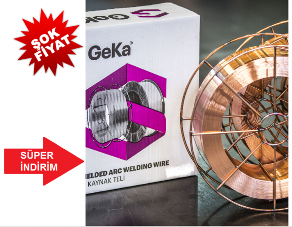 Geka Gaz Altı Kaynak Teli 1 mm SG-2 15 kg kaynak teli