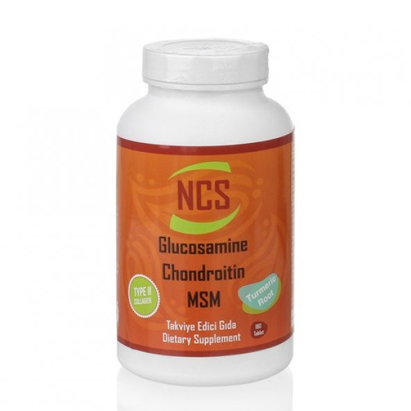 Ncs Glucosamine Chondroitin MSM TYPE 2 Collagen Turmenic Root 180