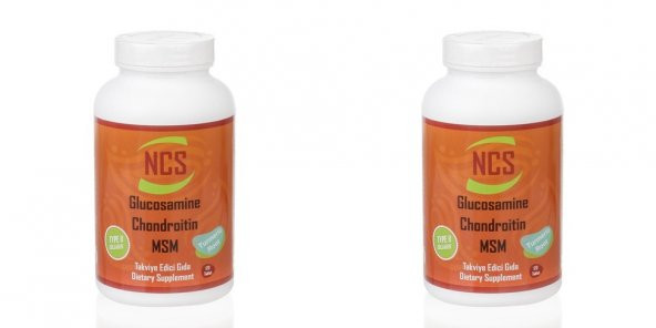 NCS Glucosamine Chondroitin MSM TYPE II Collagen Turmeric 120 tab.2 kutu  240 Tab