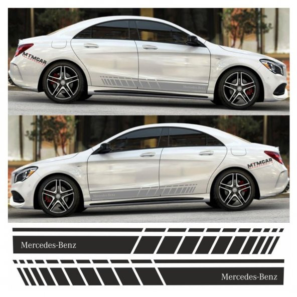 Mercedes Benz Yan Şerit Oto Sticker - 5