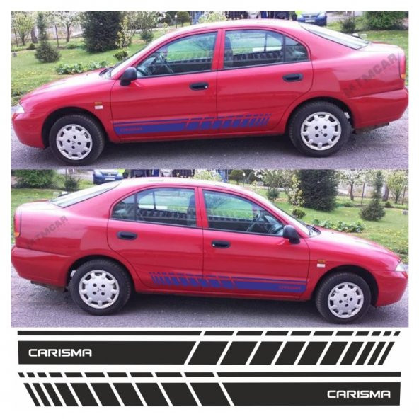Mitsubishi Carisma Yan Şerit Oto Sticker - 2